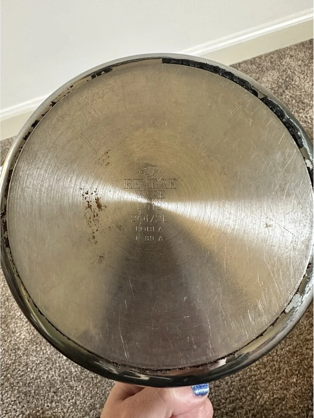 Vintage Revere Ware 2Qt Stainless Steel Sauce Pan Pot with Lid GOOD SHAPE